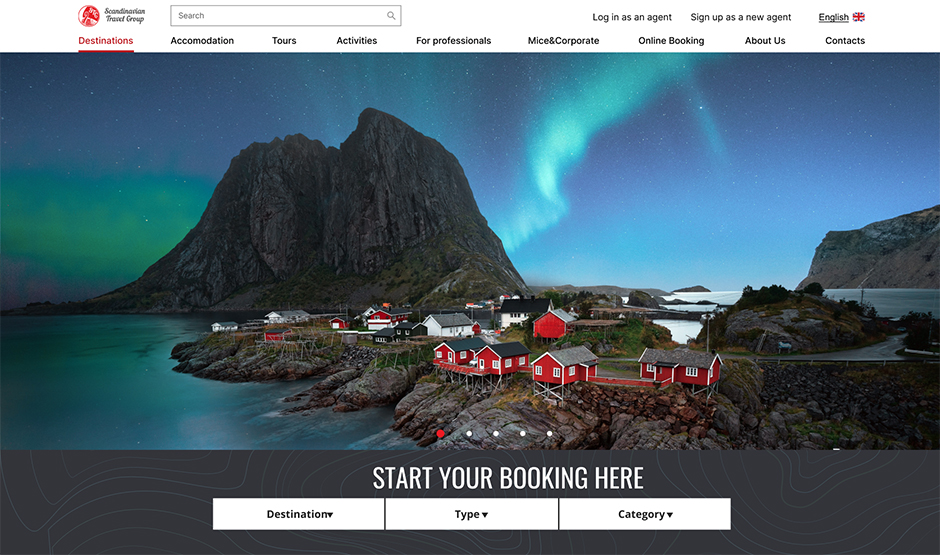Кейс по разработке веб-сервиса для туроператора в финской Лапландии